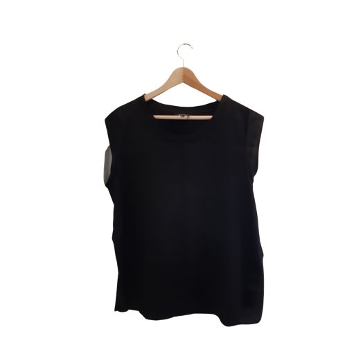 DKNY Black Sleeveless Top - Size XL